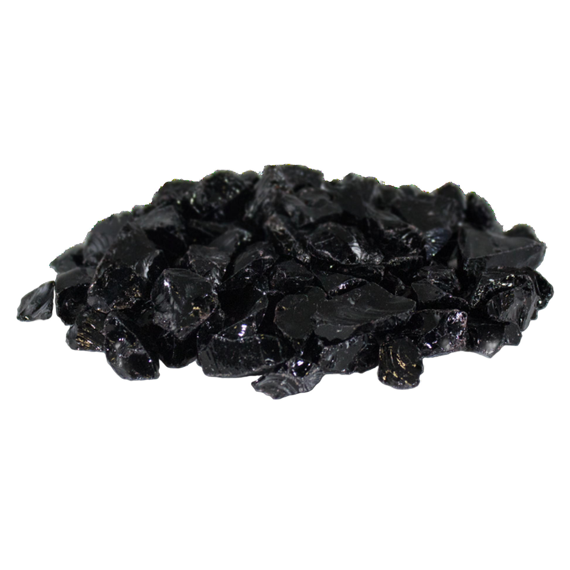 20 Lbs. Onyx Black Large Non-Reflective Crushed Glass Media