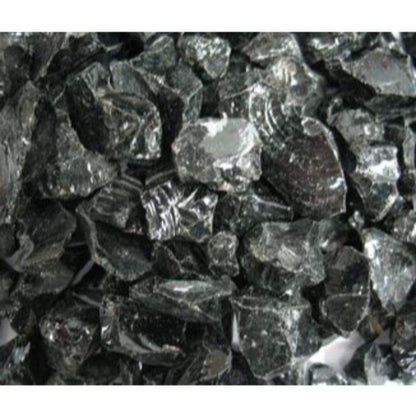 20 Lbs. Onyx Black Large Non-Reflective Crushed Glass Media