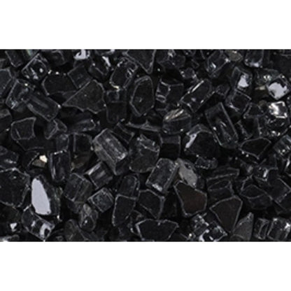 20 Lbs. Onyx Black Large Non-Reflective Crushed Glass Media
