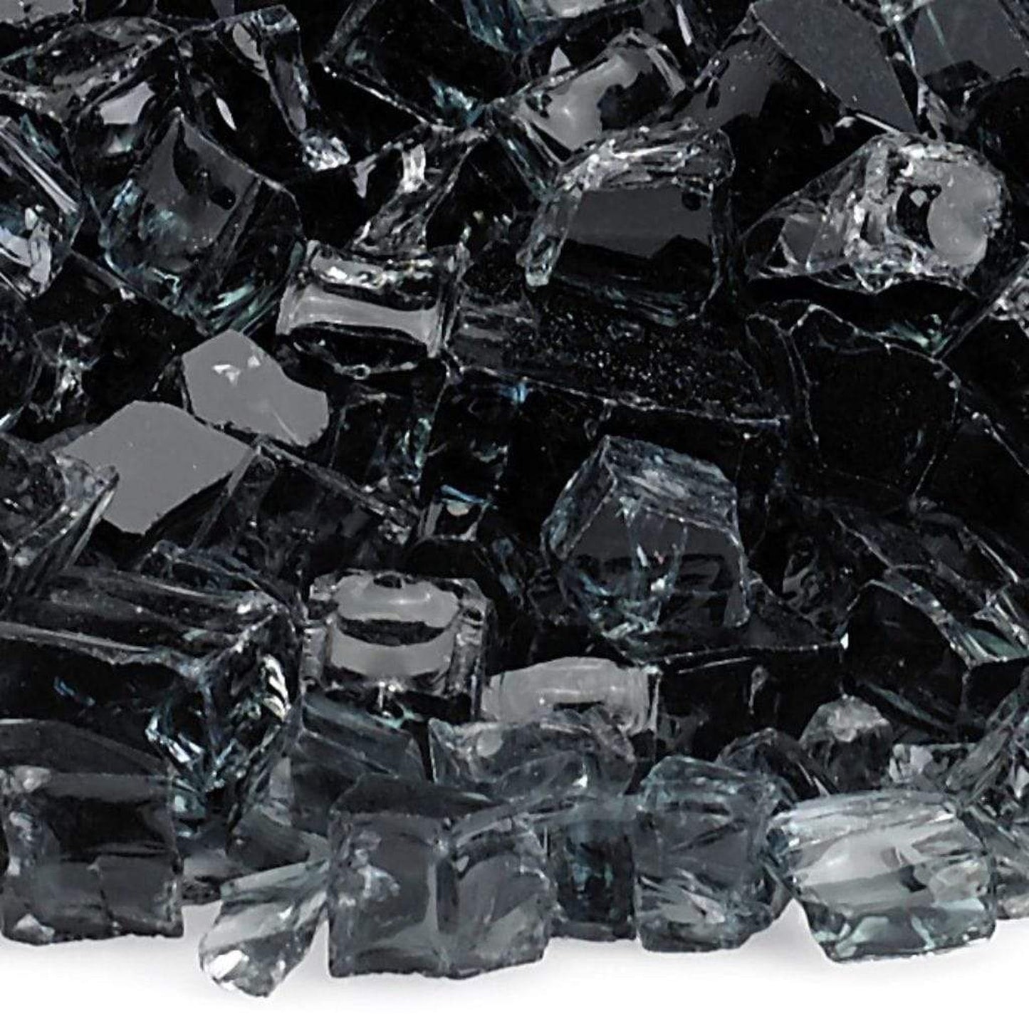 200 lbs. Black Non Reflective Fire Glass Media