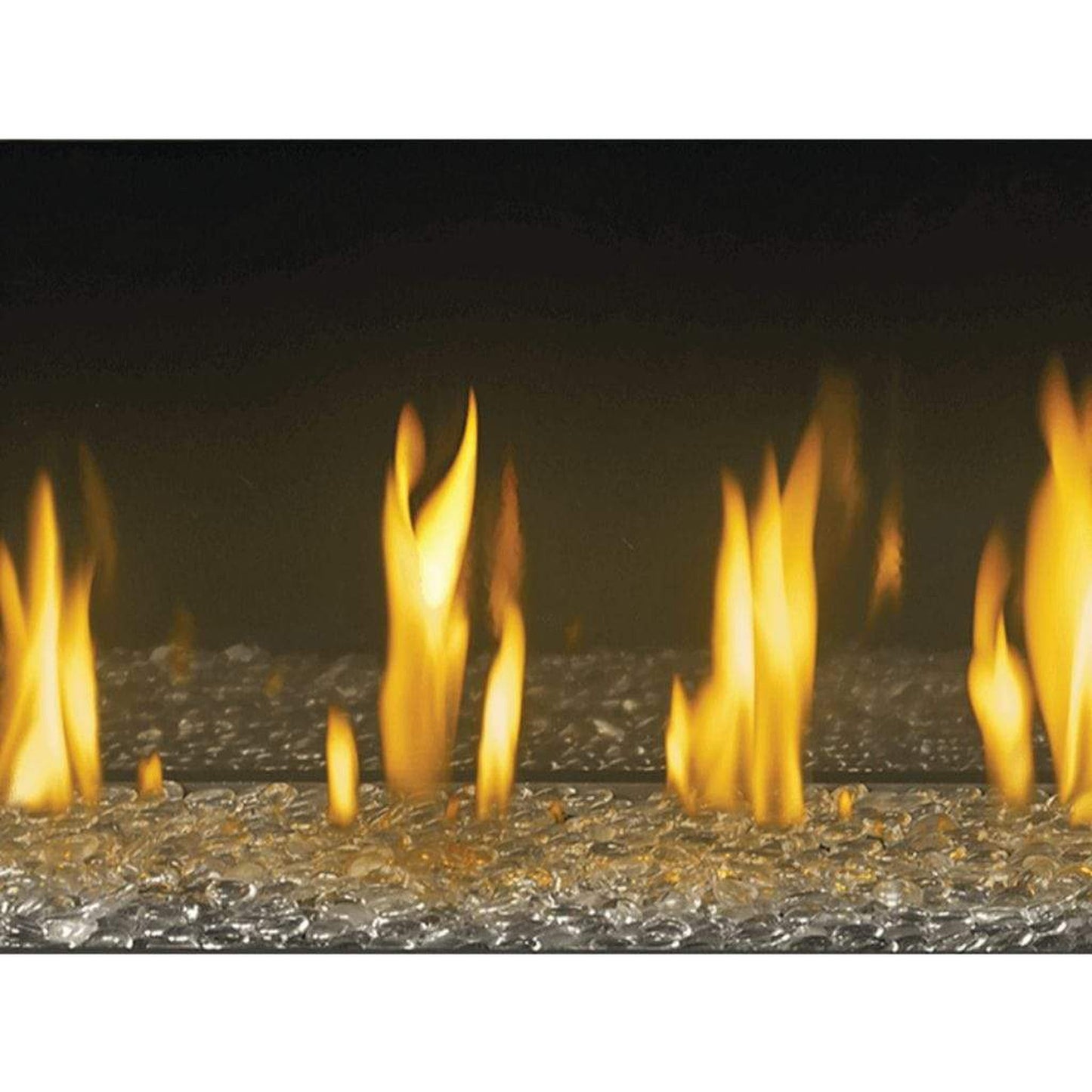 200 lbs. Clear Reflective Fire Glass Media