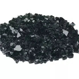 21 Lbs. Onyx Reflective Crushed Fire Glass Media