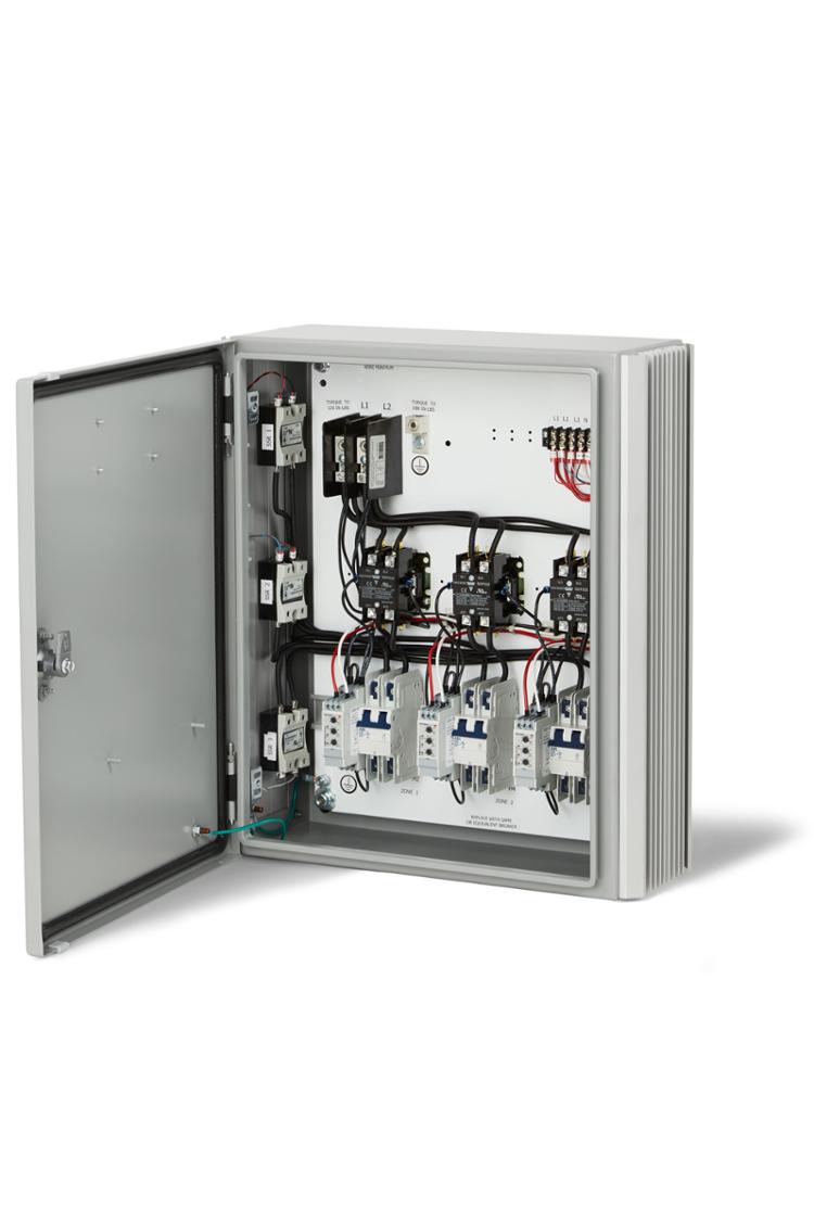 Infratech 2-Heater Kit - (2) CD6000 6,000W 240V Black Heaters with Universal 2-Zone Control Panel
