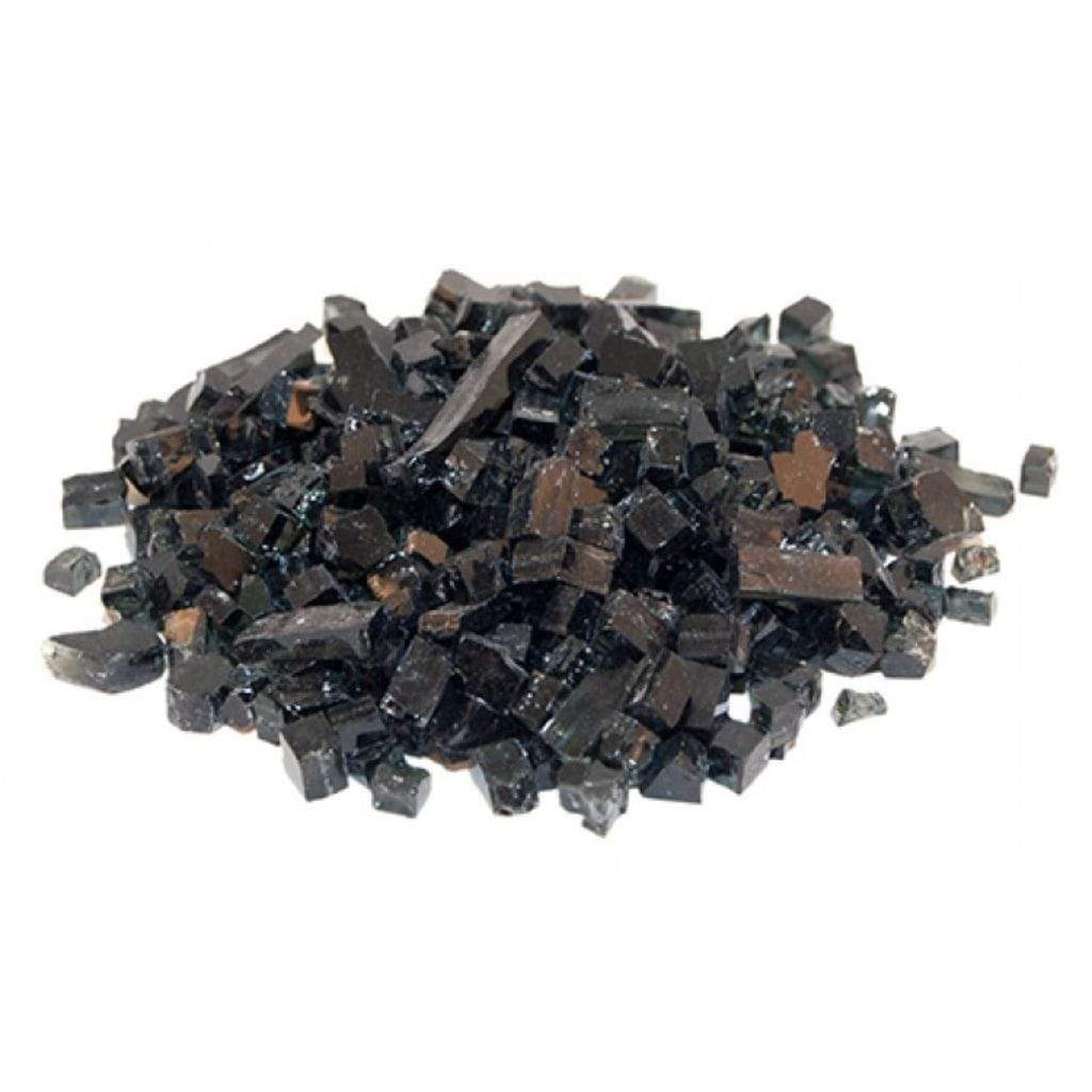 25 lbs. Black Non Reflective Fire Glass Media