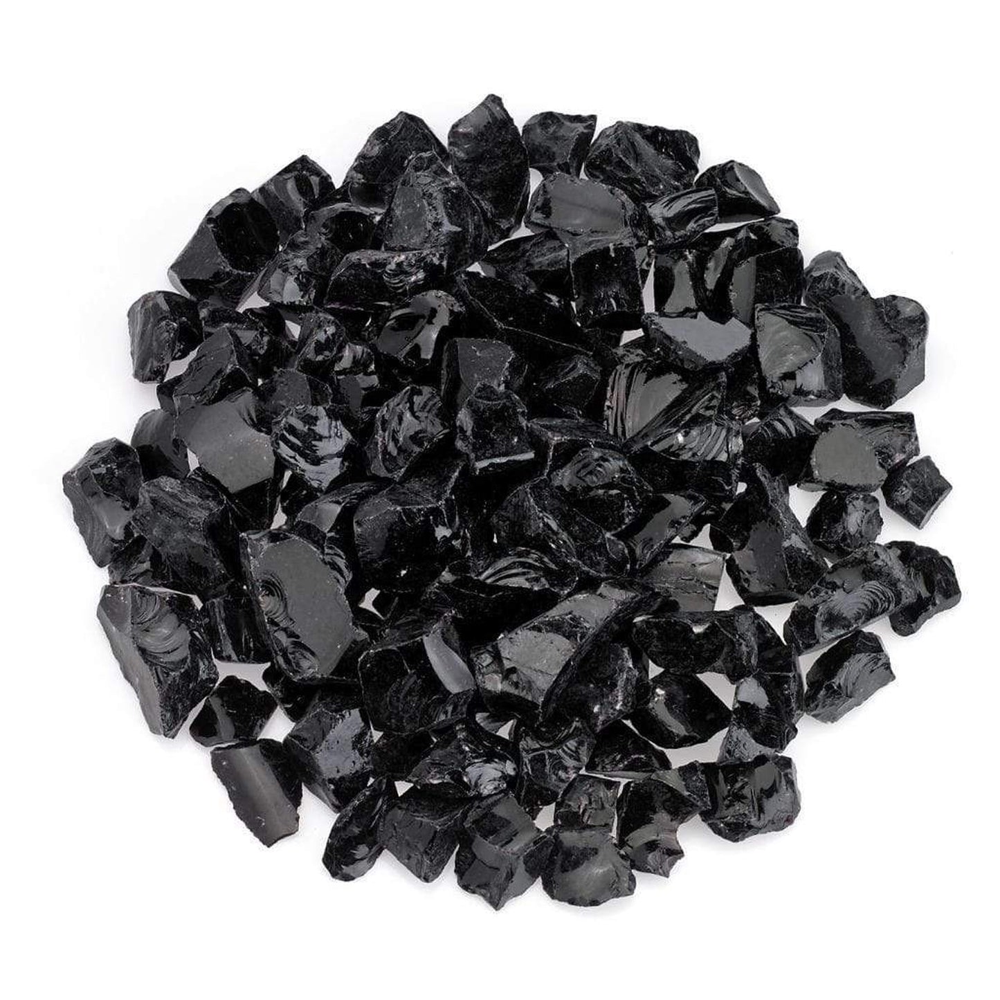 25 lbs. Black Non Reflective Fire Glass Media