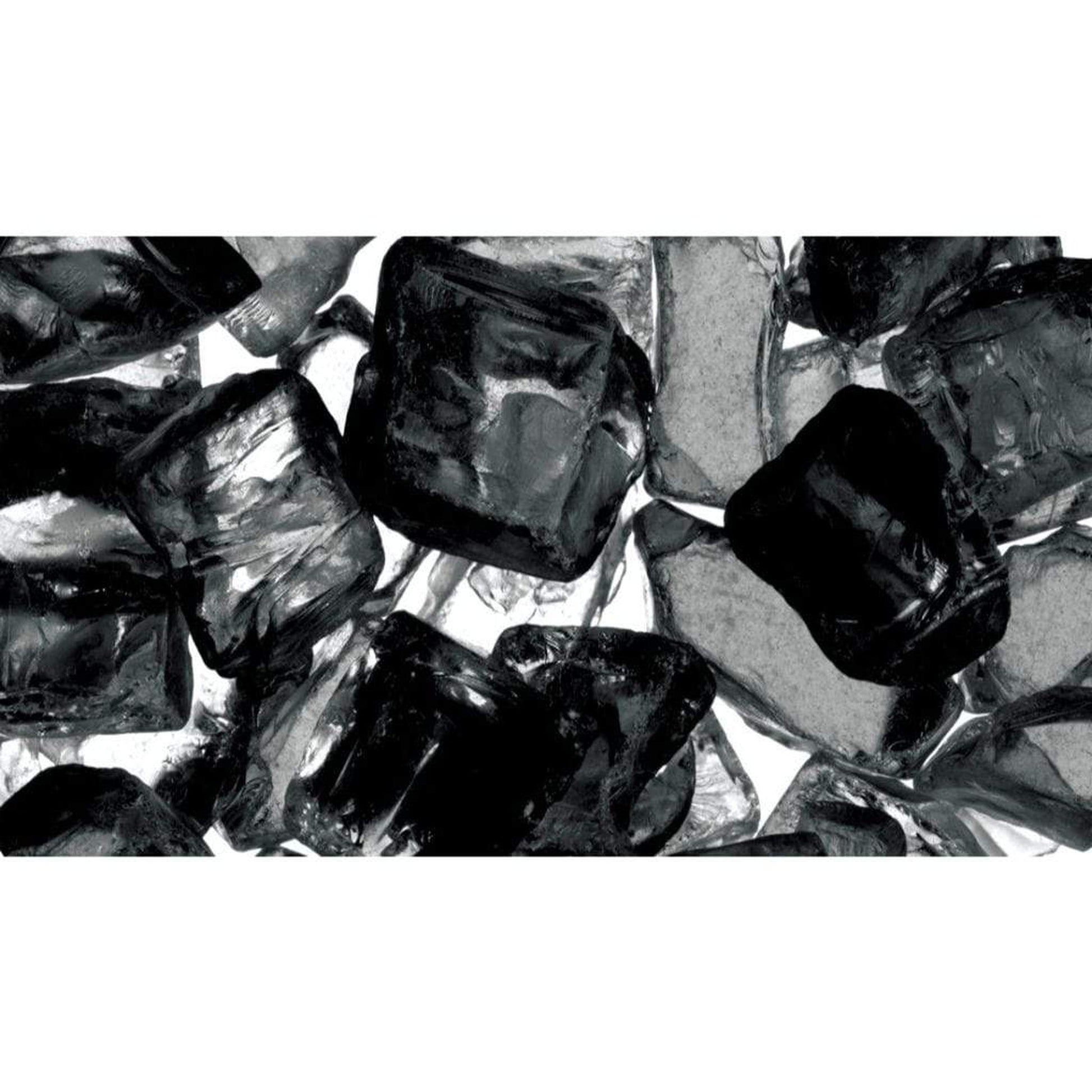 25 lbs. Black Reflective Fire Glass Media