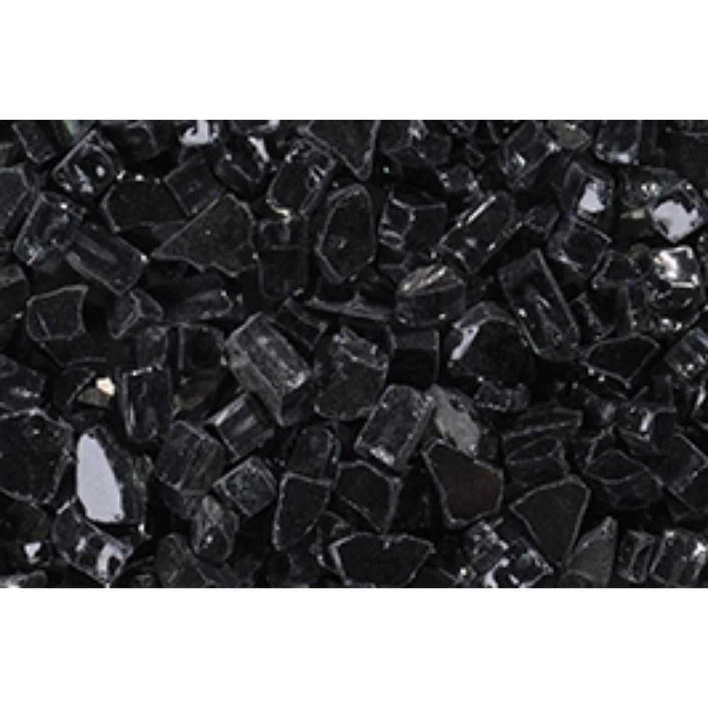 25 lbs. Black Reflective Fire Glass Media
