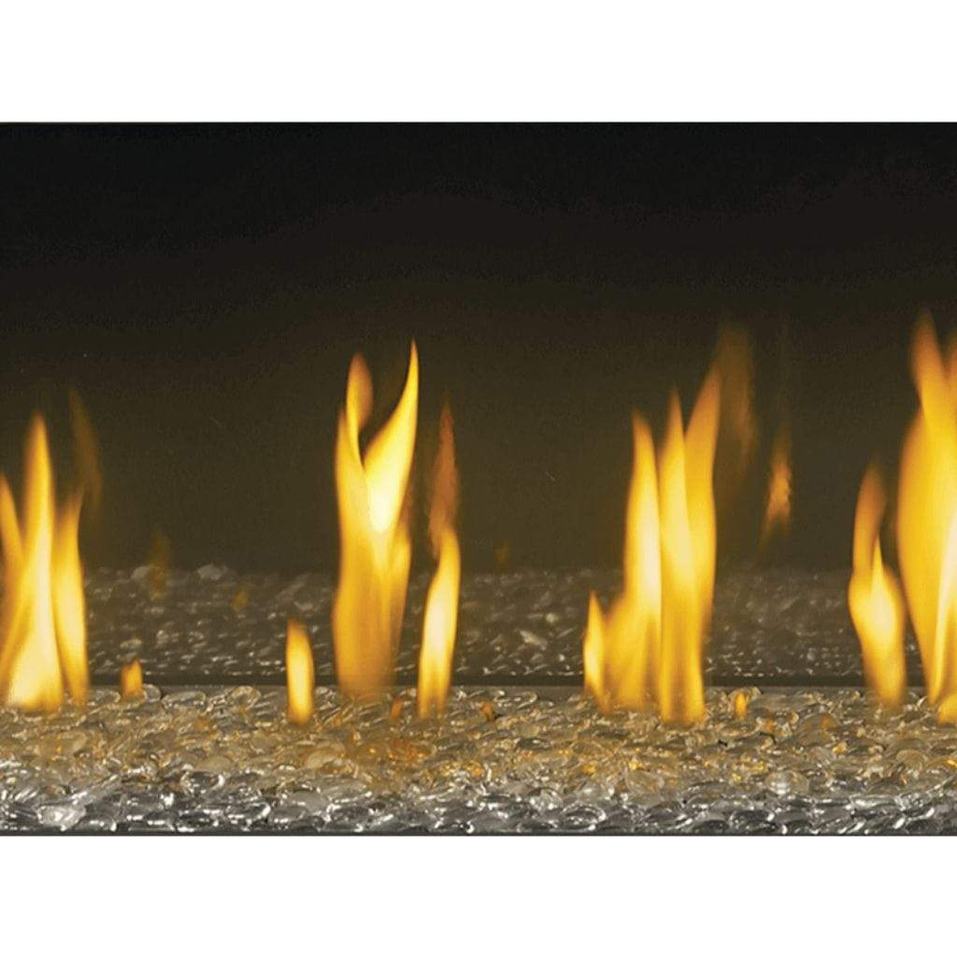 25 lbs. Clear Reflective Fire Glass Media
