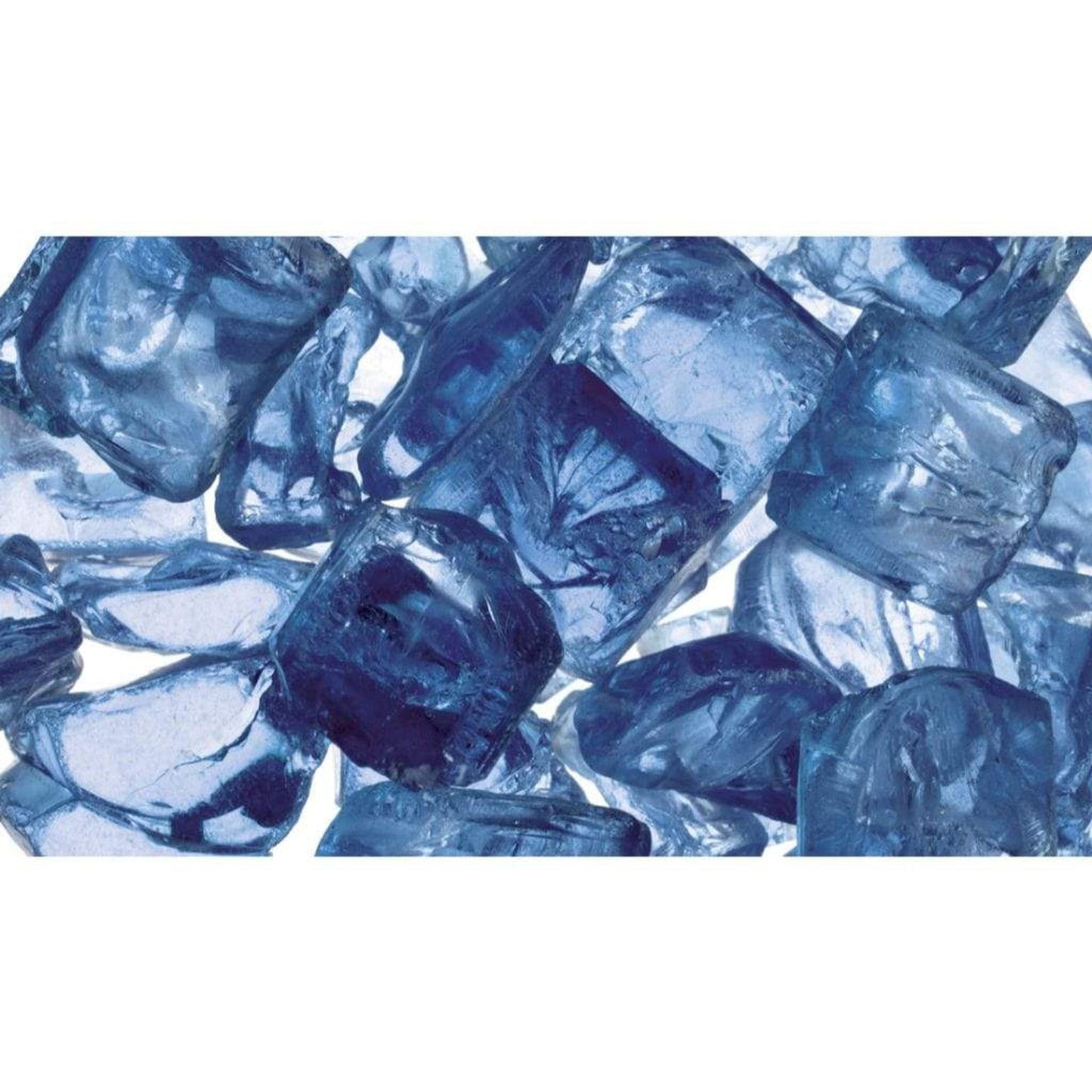 25 lbs. Cobalt Reflective Fire Glass Media