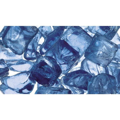 25 lbs. Cobalt Reflective Fire Glass Media