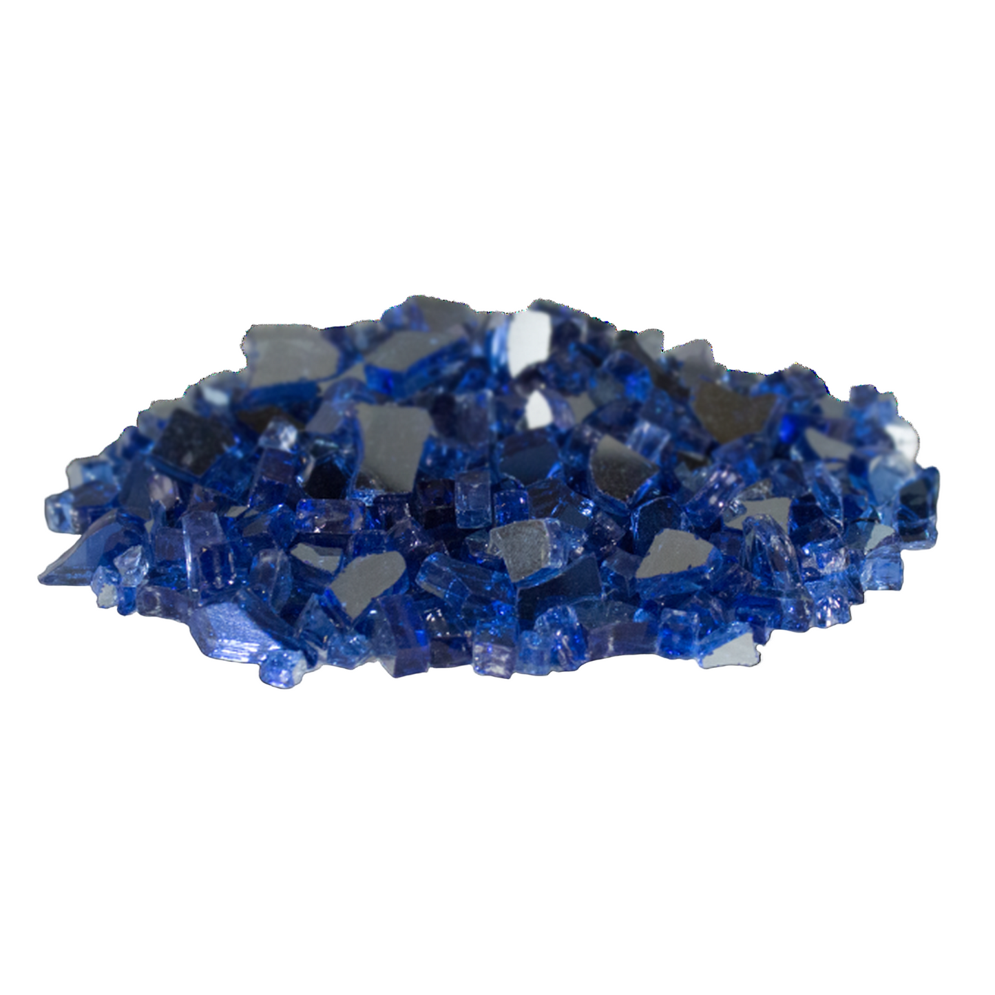 25 lbs. Cobalt Reflective Fire Glass Media