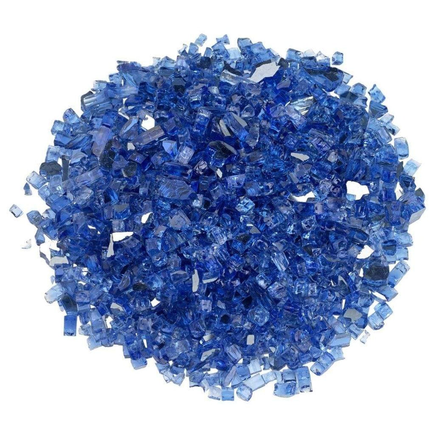 25 lbs. Cobalt Reflective Fire Glass Media