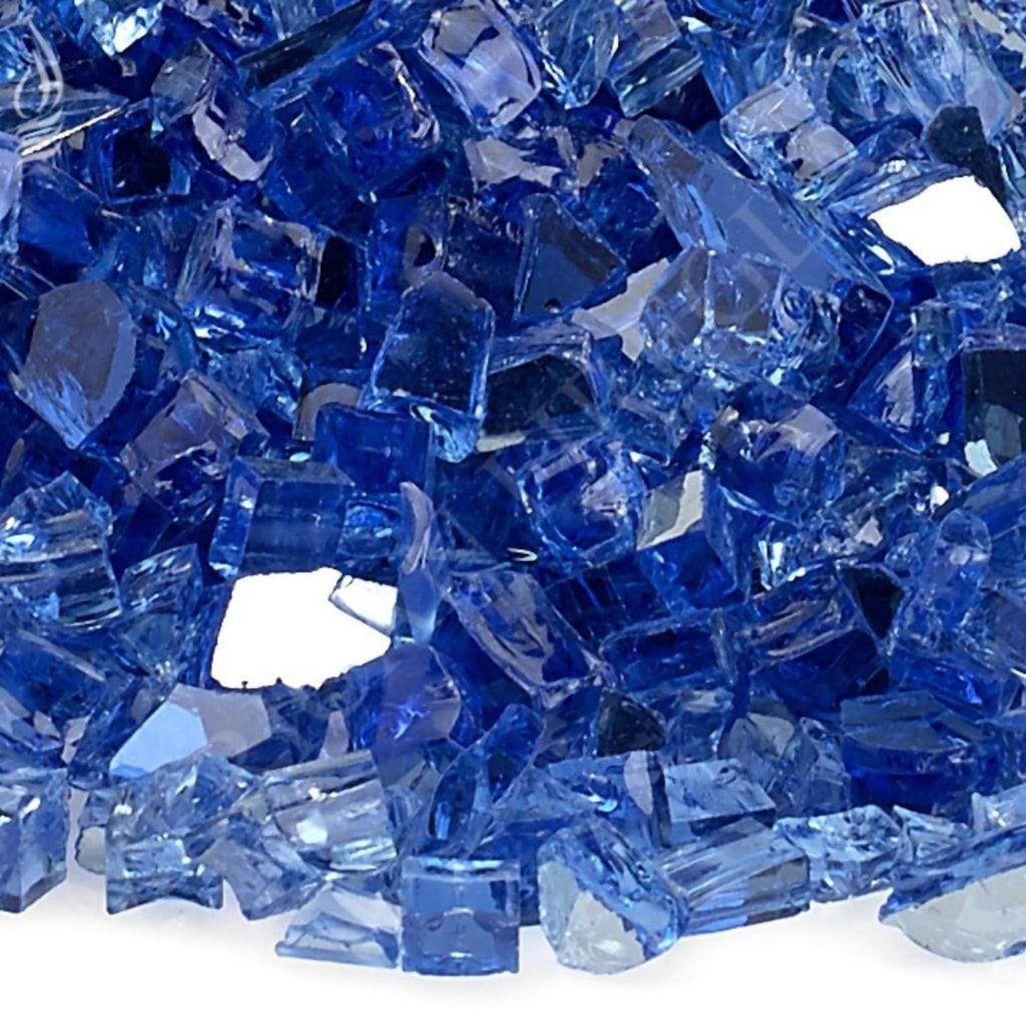 25 lbs. Cobalt Reflective Fire Glass Media