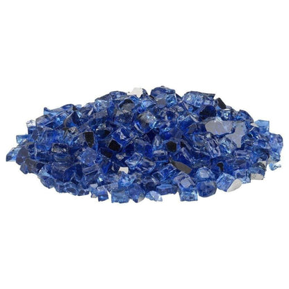 25 lbs. Cobalt Reflective Fire Glass Media