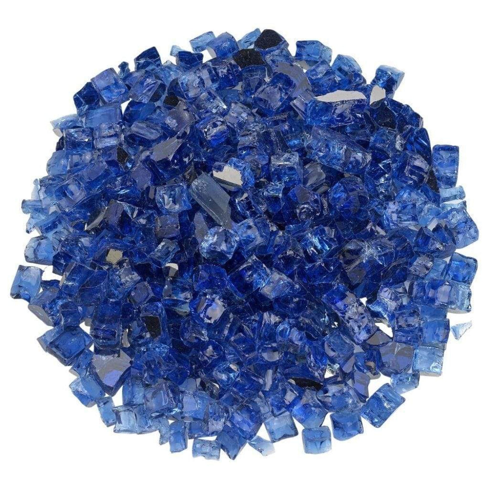 25 lbs. Cobalt Reflective Fire Glass Media