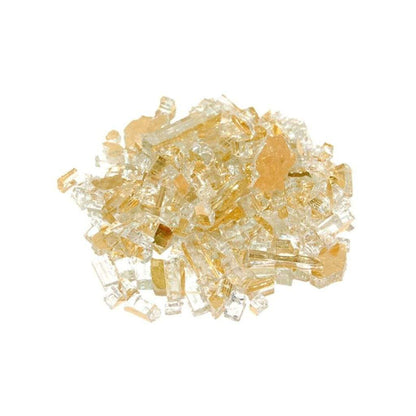 25 lbs. Gold Reflective Fire Glass Media