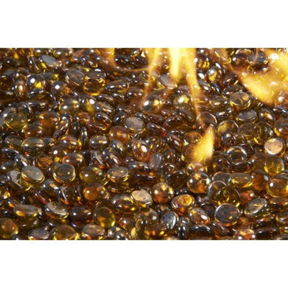 25 lbs. Reflective Tempered Fire Glass Gems