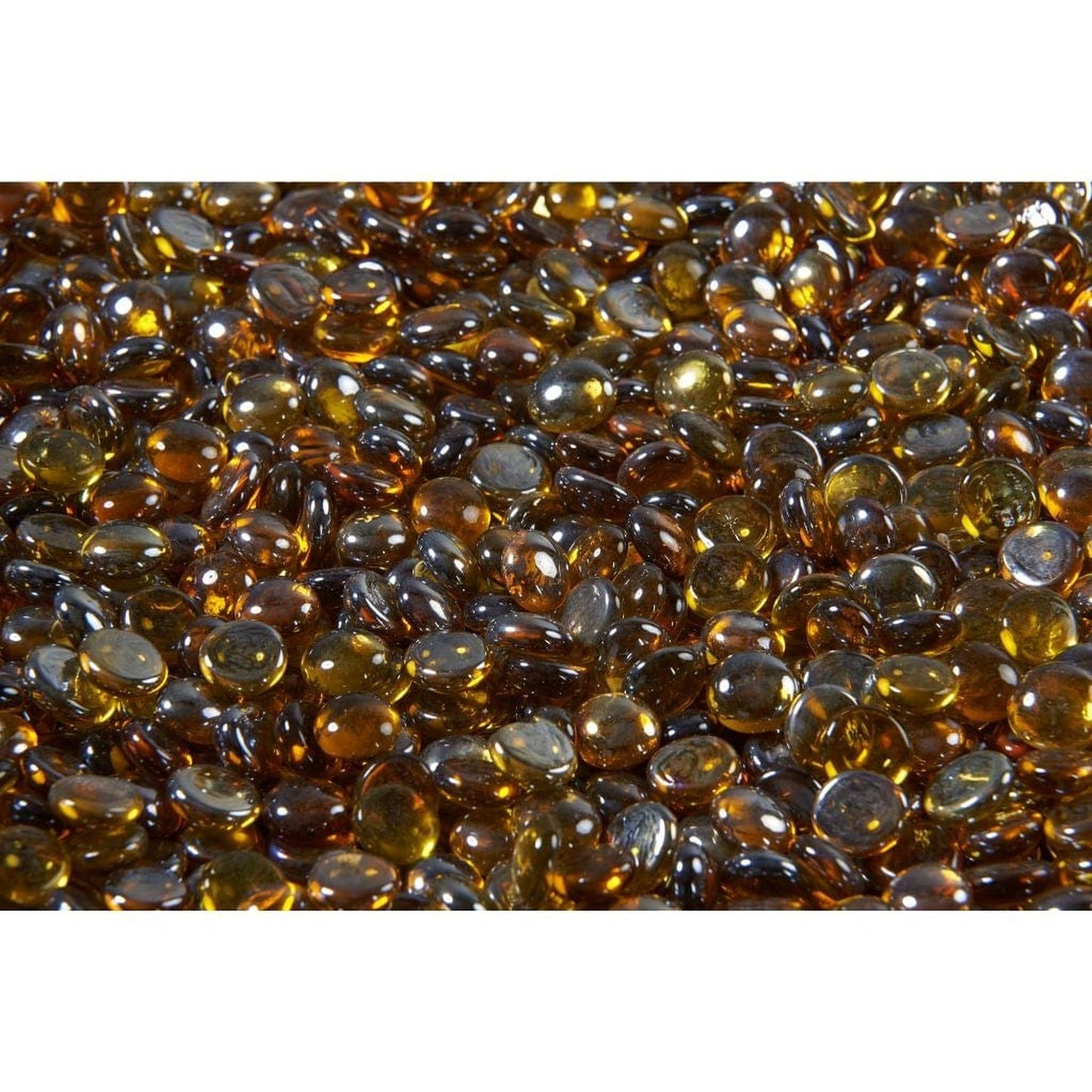 25 lbs. Reflective Tempered Fire Glass Gems