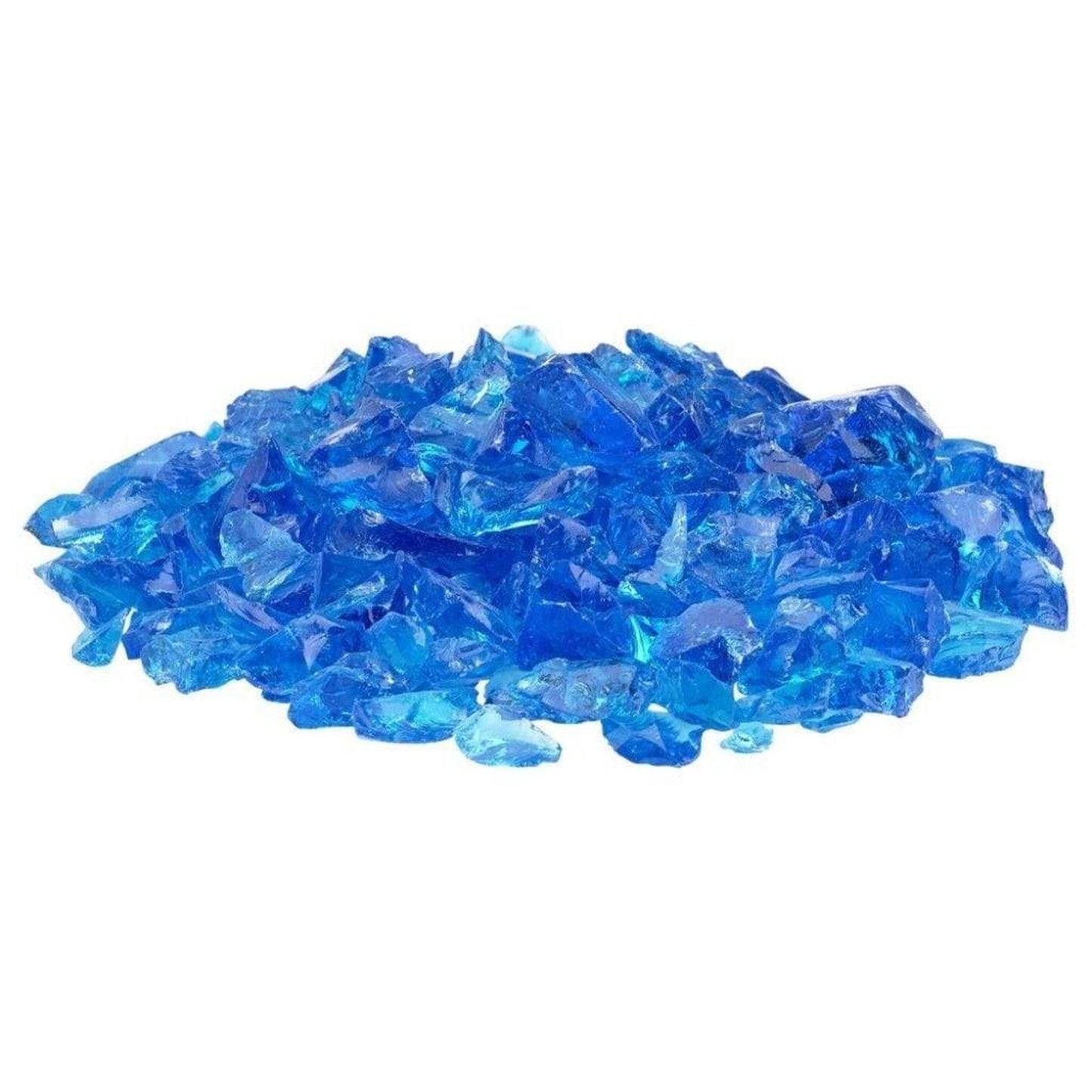 25 lbs. Turquoise Non-Reflective Fire Glass Media