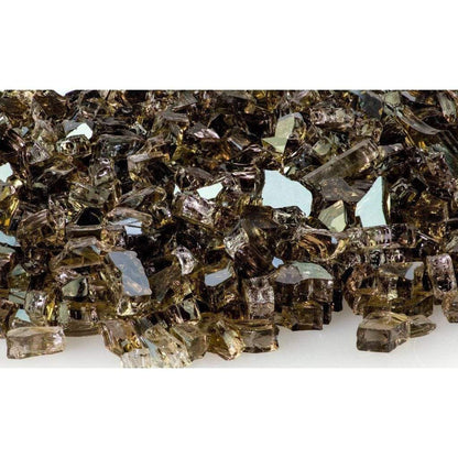 3 Lbs. Bronze Reflective Crushed Fire Glass Media