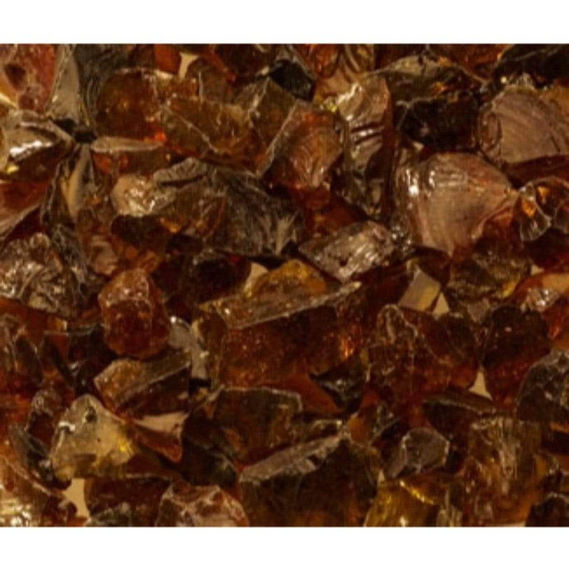 30 lbs. Reflective Tempered Fire Glass Gems