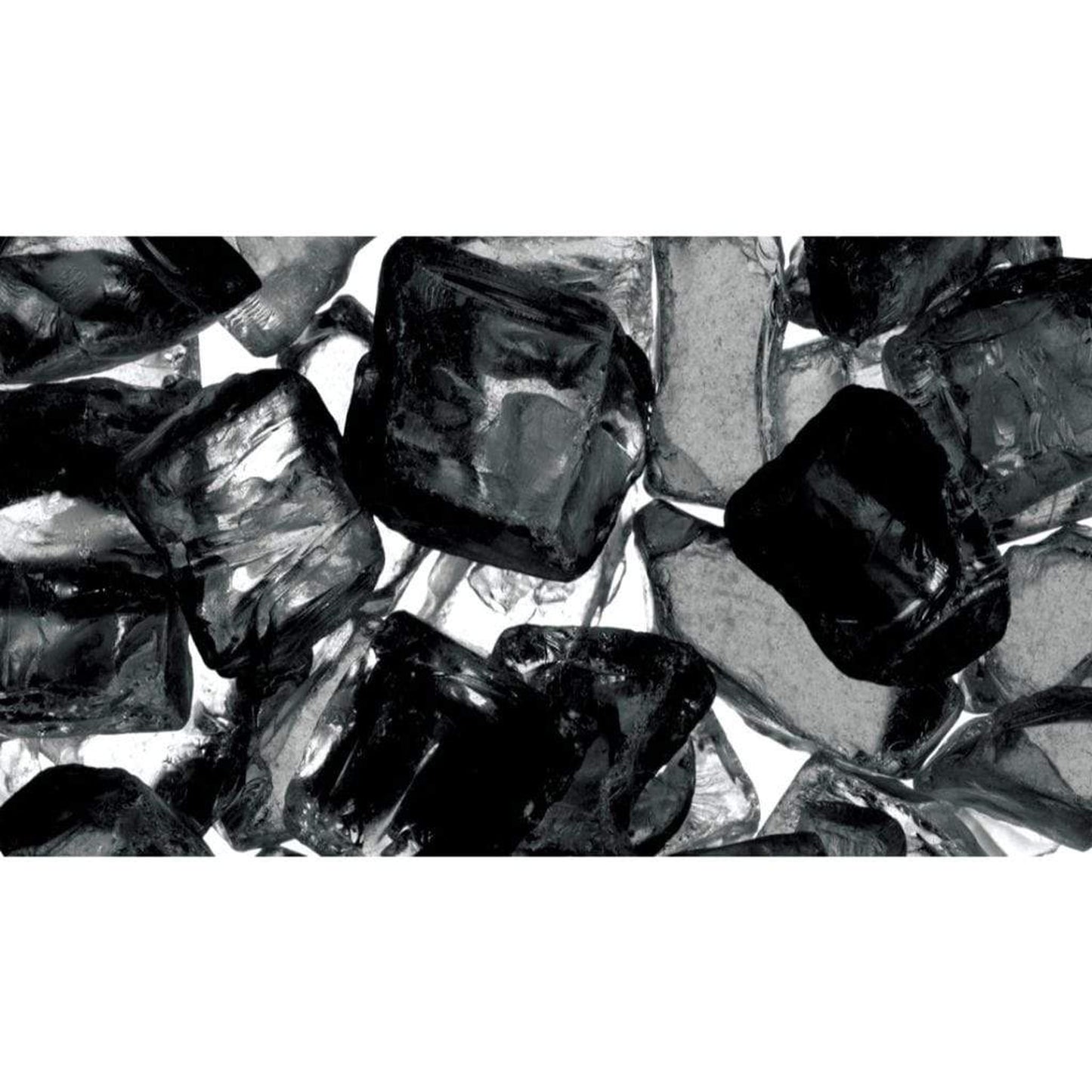 (40 lb) - 1/2" Reflective Fireplace Glass Media Kit