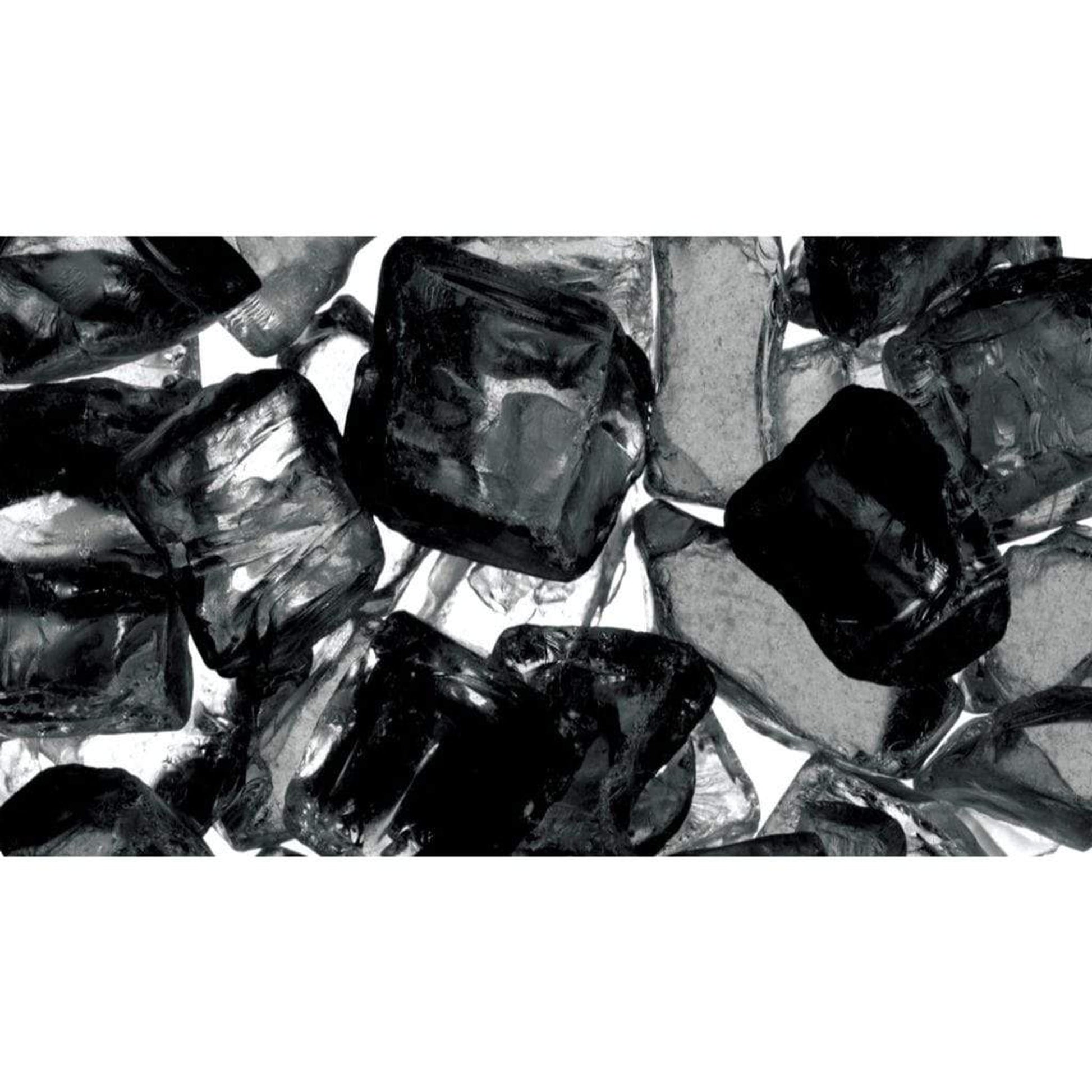 (40 lb) - 1/2" Reflective Fireplace Glass Media Kit