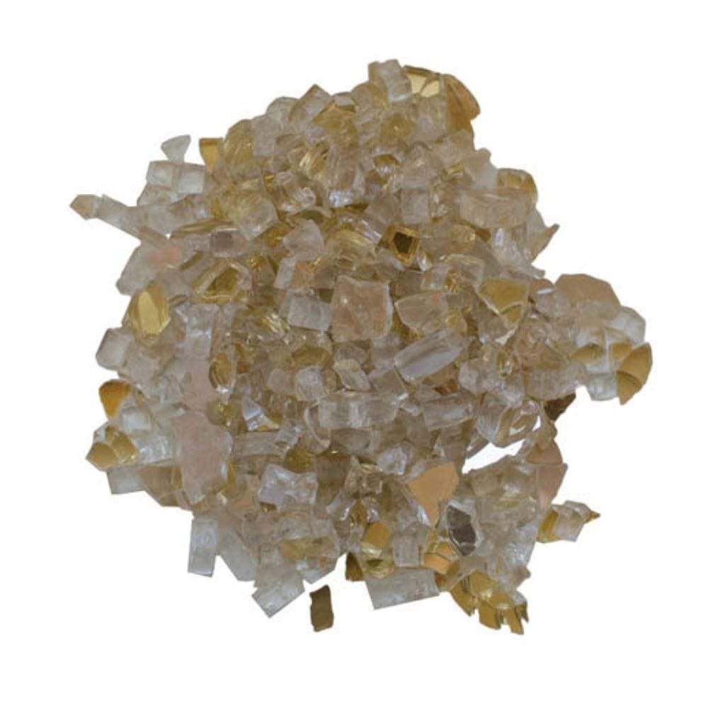 5 lbs. Decorative Reflective Fire Glass Media