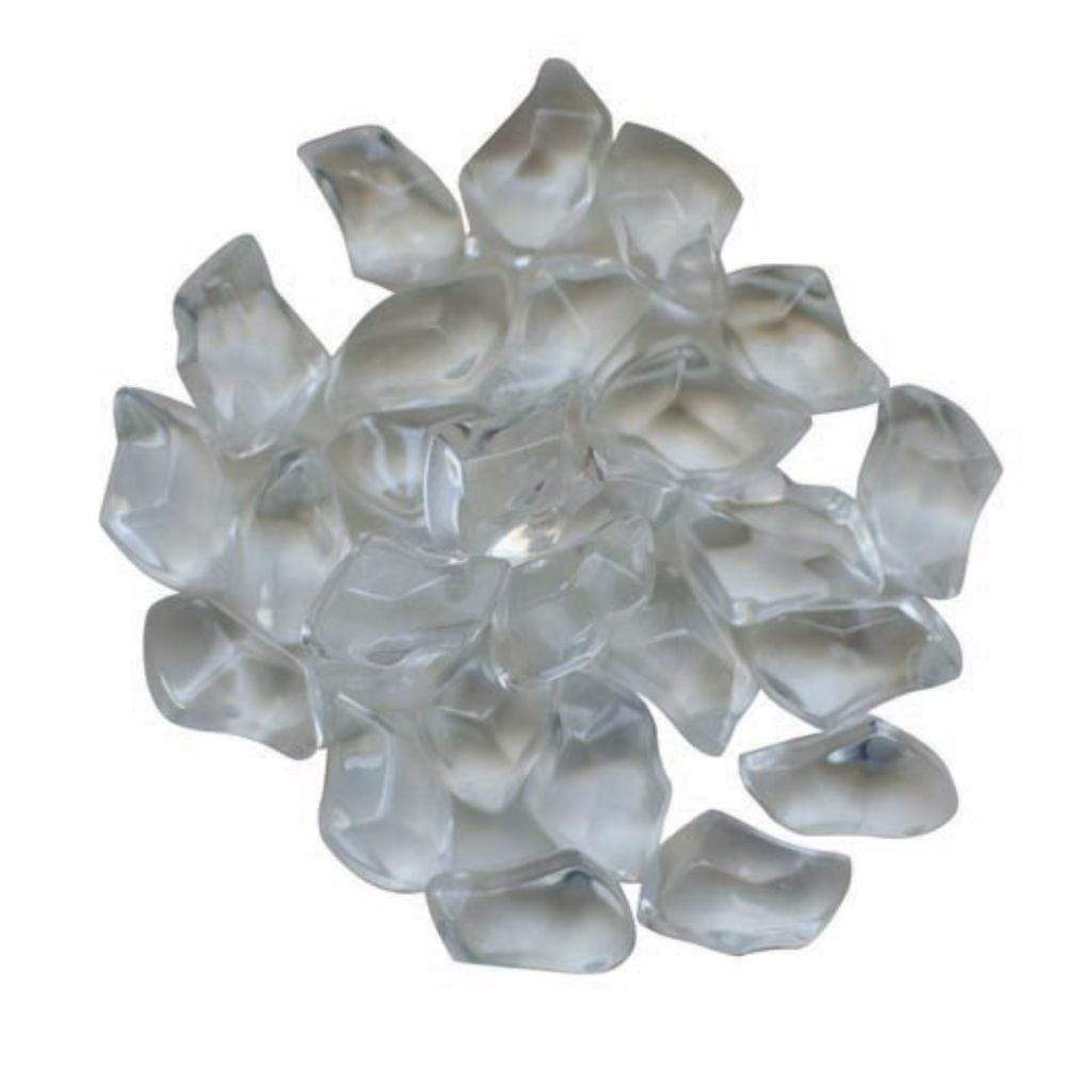 5 lbs. Decorative Reflective Fire Glass Media