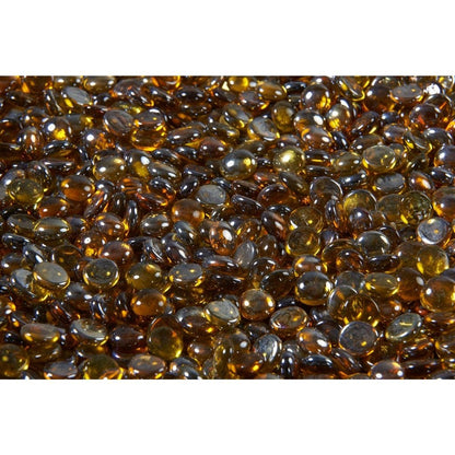 40 lbs. Reflective Tempered Fire Glass Gems