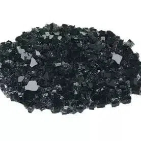 6 Lbs. Onyx Reflective Crushed Fire Glass Media