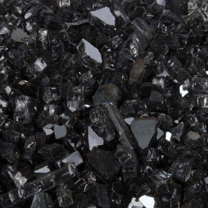 75 lbs. Black Reflective Fire Glass Media