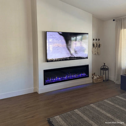 Touchstone Sideline Elite Pro 84" Smart Recessed Electric Fireplace