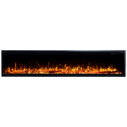 Touchstone Sideline Elite Pro 100" Smart Recessed Electric Fireplace