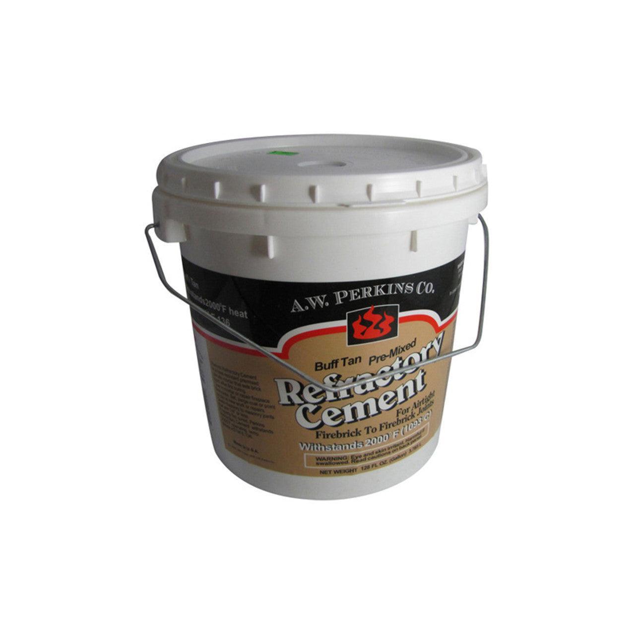 AW Perkins 1 Gallon Buff Premixed Refractory Cement (1 Case of 2)