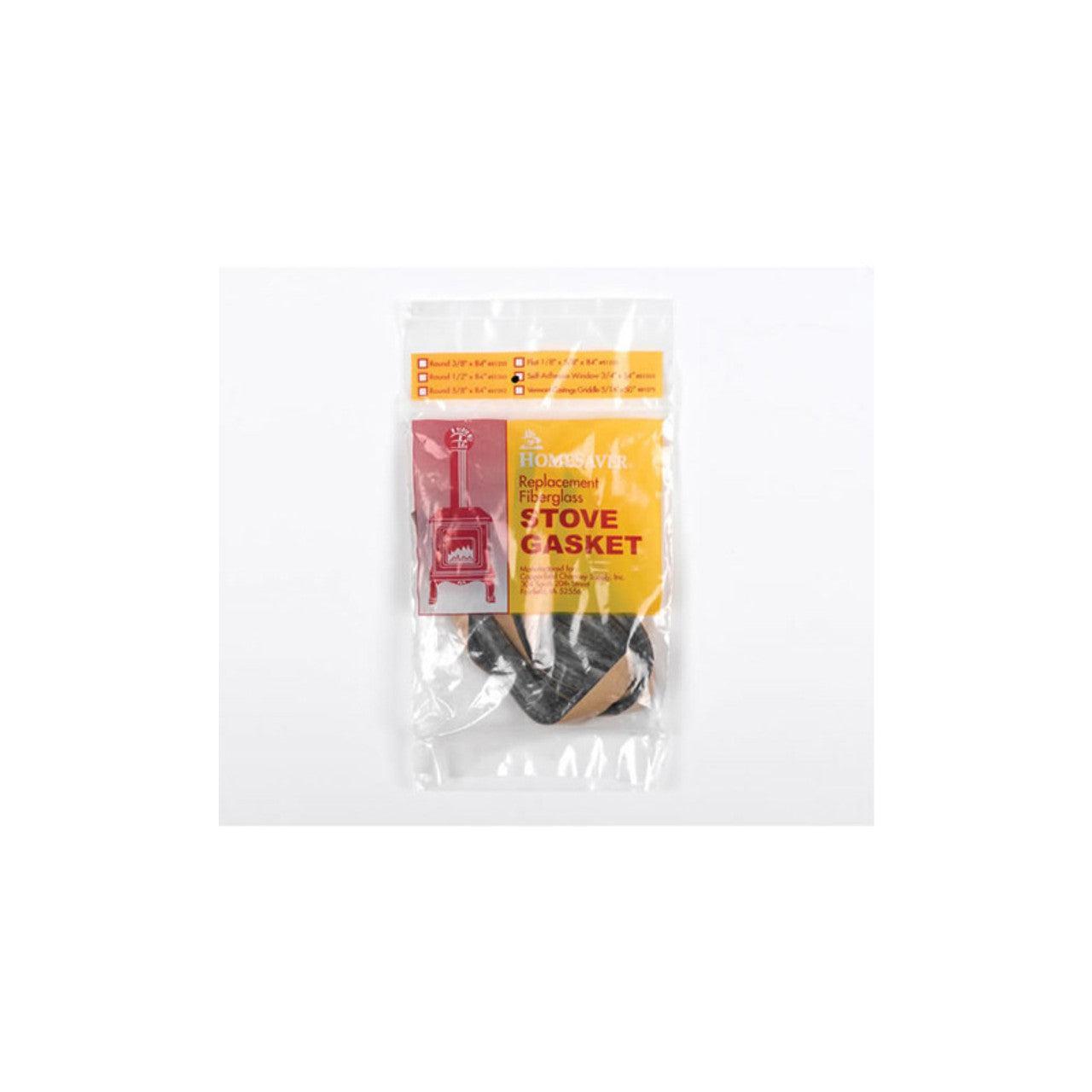 AW Perkins 3/16" X 3/4" X 54" Black Self-Adhesive Window Gasket
