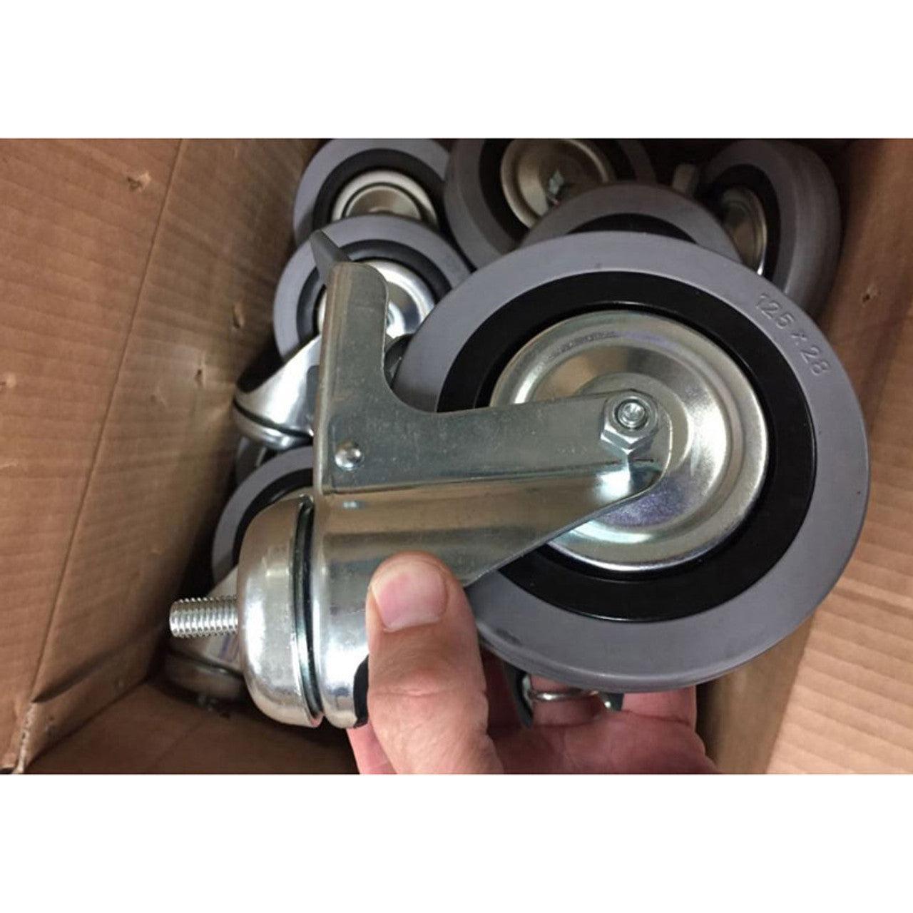 AW Perkins 44150F Large Caster M10 X 3/4 Stud For Fixed Trolleys With ...