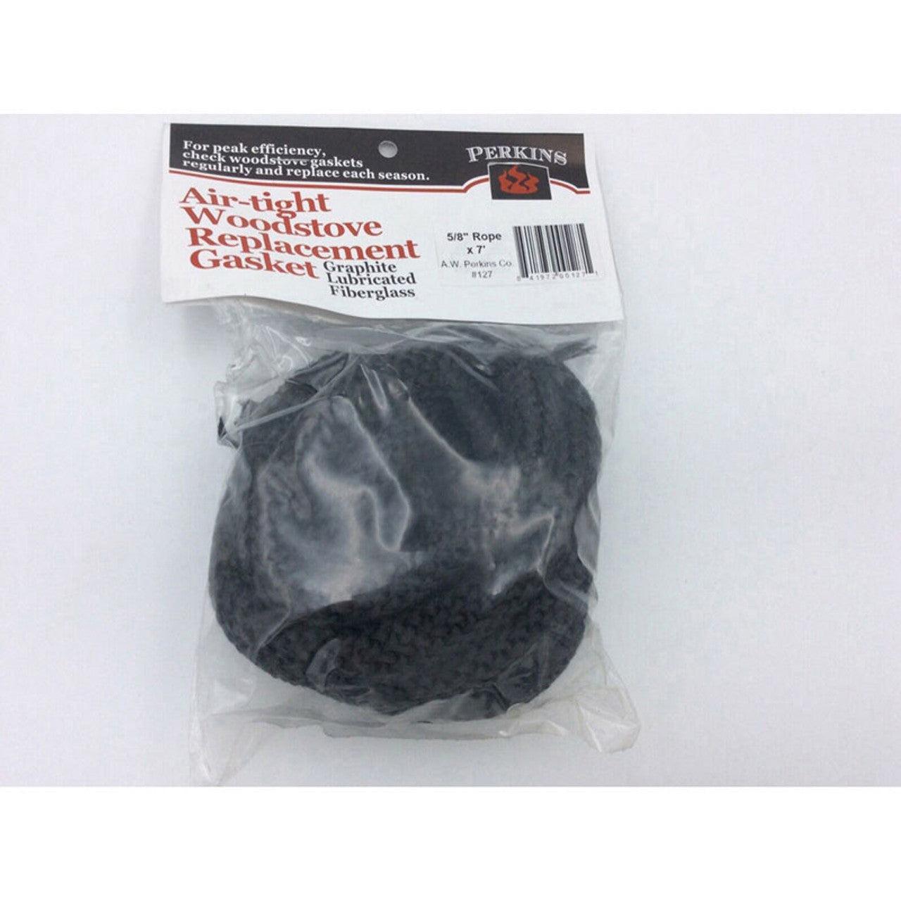 AW Perkins 5/8" X 84" Black GKBB-5884 Bagged Wood Stove Door Gasket Rope