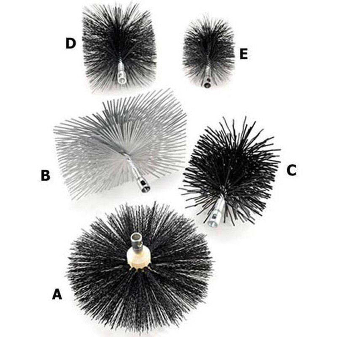 AW Perkins Buttonflex 16" F16B Polypropylene Bristle Chimney Brush
