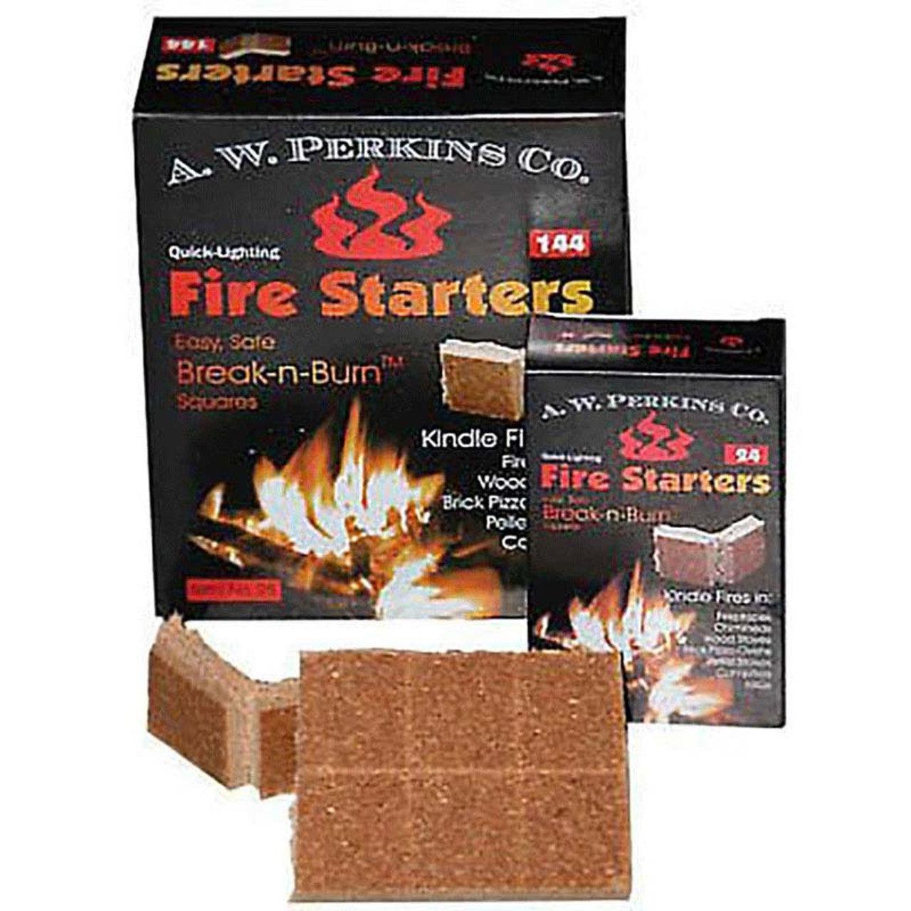 AW Perkins Fire Starters (144 Squares Per Box)