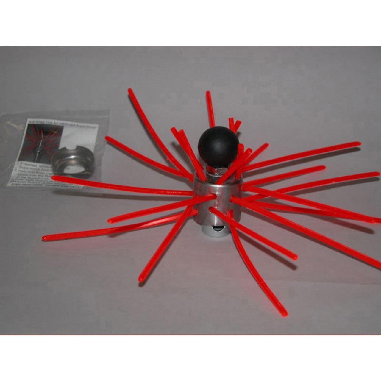AW Perkins RoVac 12" 7260 Mini-Medusa Small Super Scrub Whip With ButtonLok