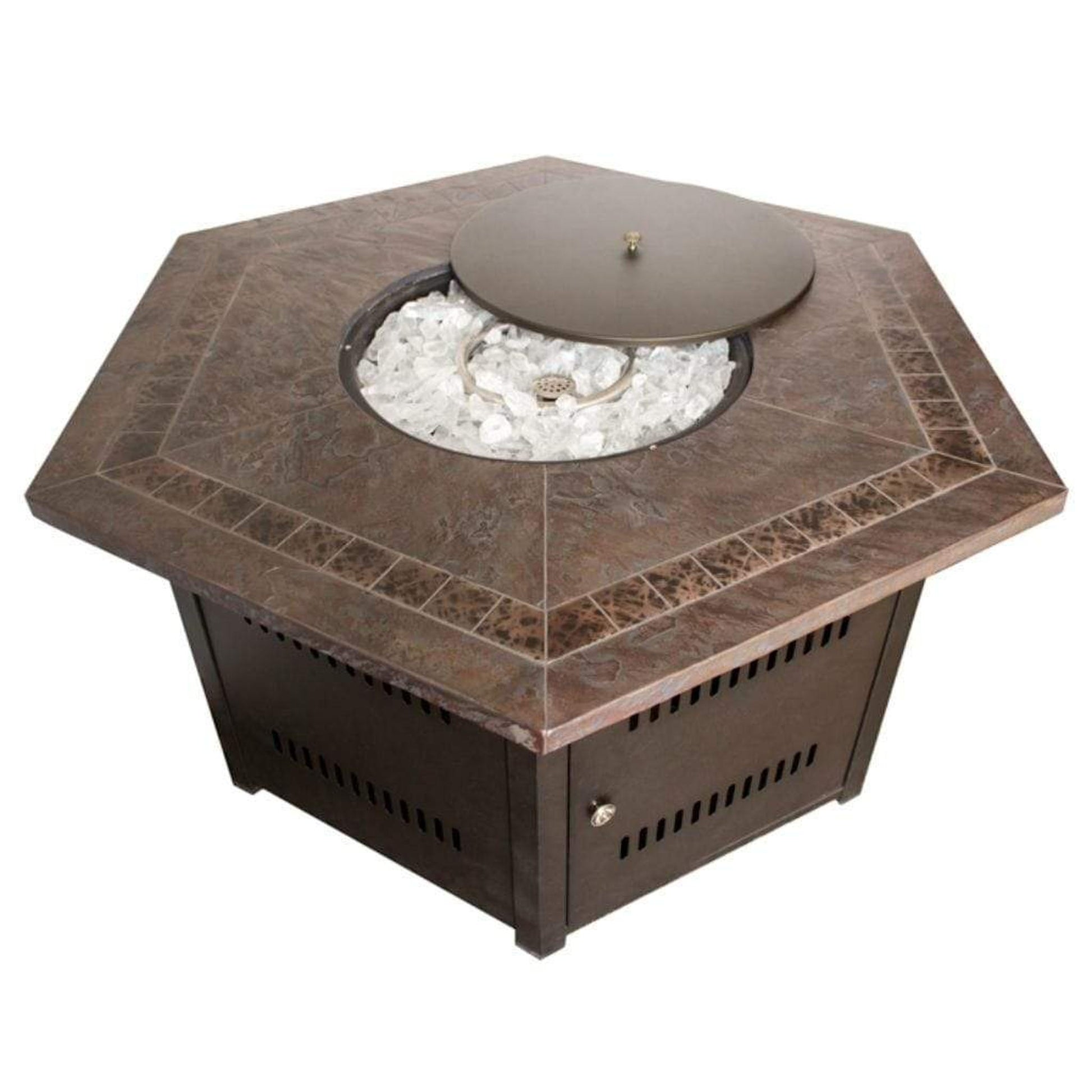 AZ Patio 22" Matte Black - Round Firepit Burner