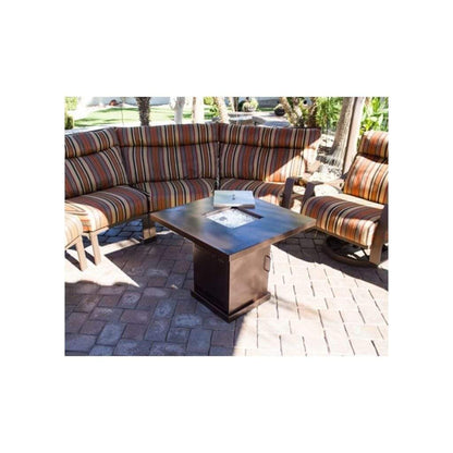 AZ Patio 30" Hammered Bronze Propane Fire Pit