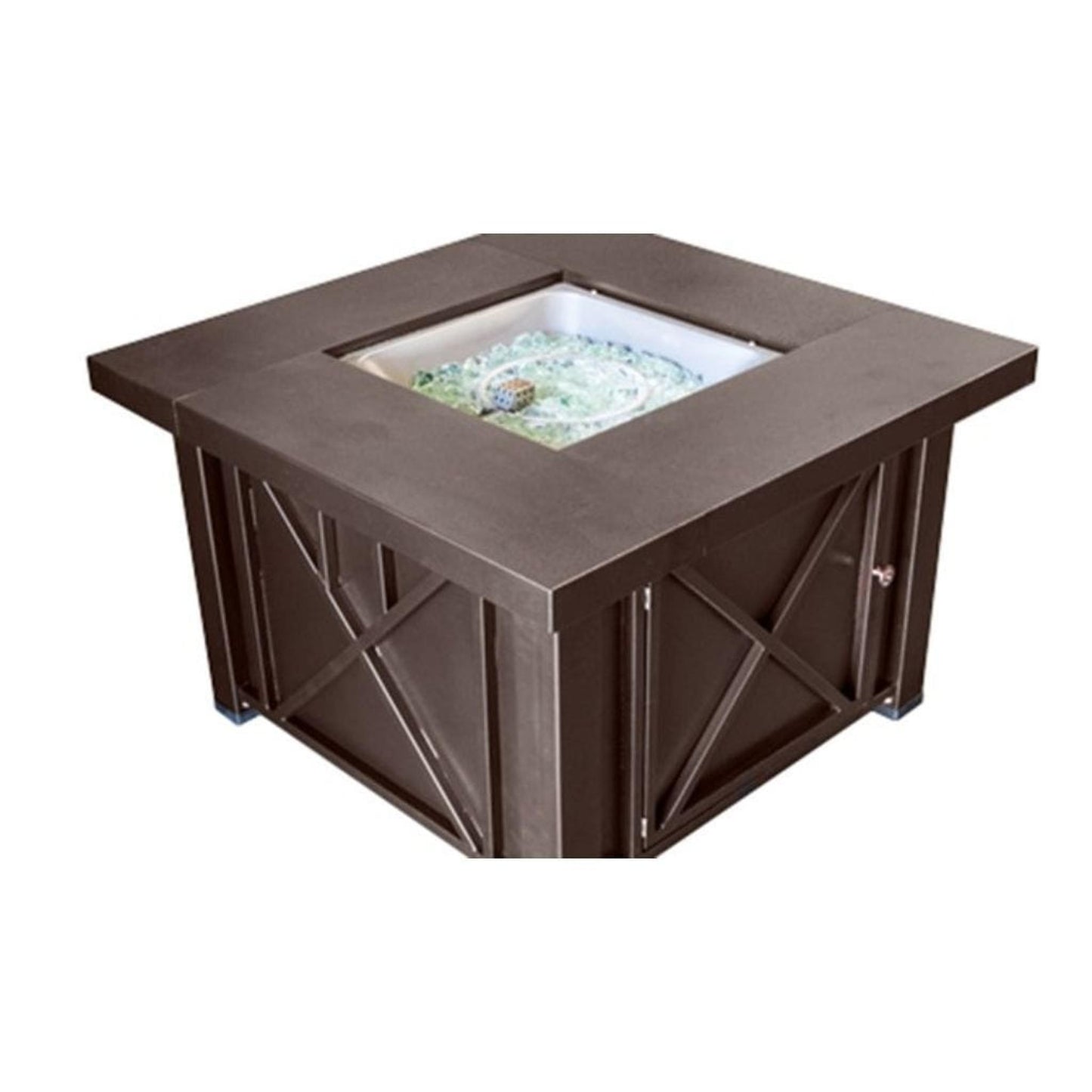 AZ Patio 38" Bronze Finish Propane Decorative Fire Pit