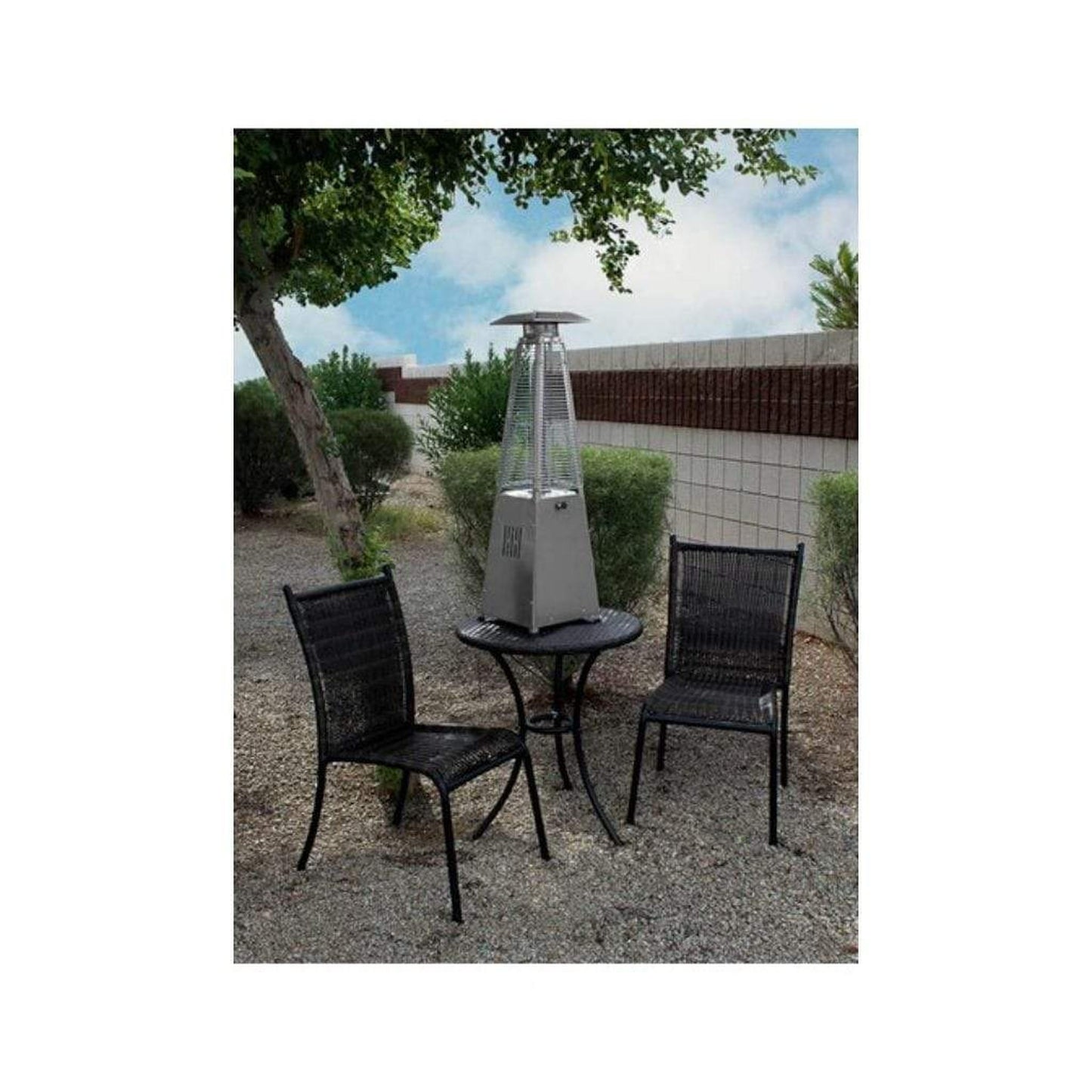 AZ Patio 39" Stainless Steel Tabletop Non-Reflective Quartz Glass Tube Heater