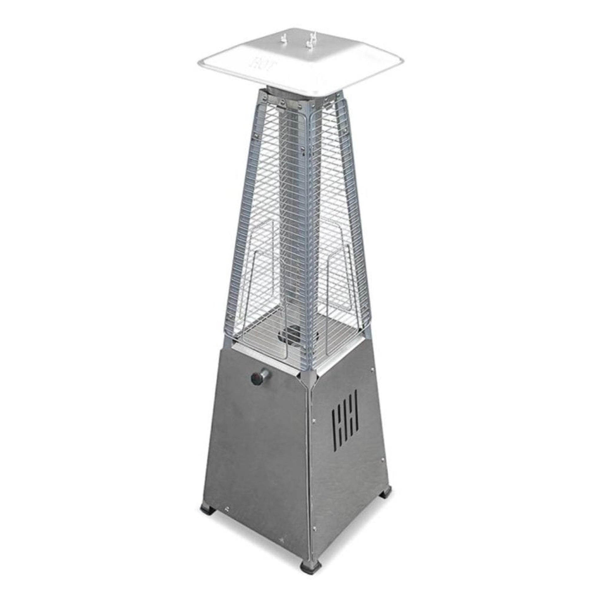 AZ Patio Heaters Glass Tube Patio Heater, Stainless Steel