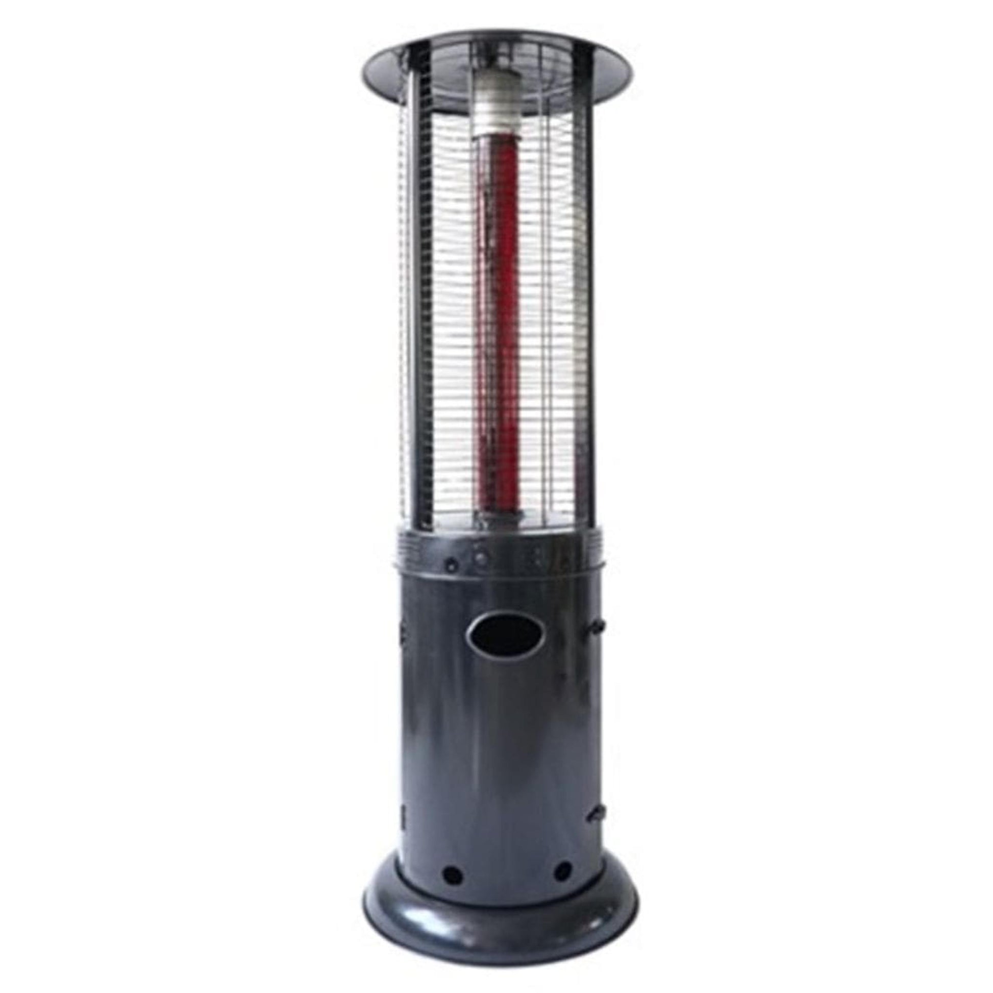 Commercial Infrared Flame Glass Tube Patio Heater in Black