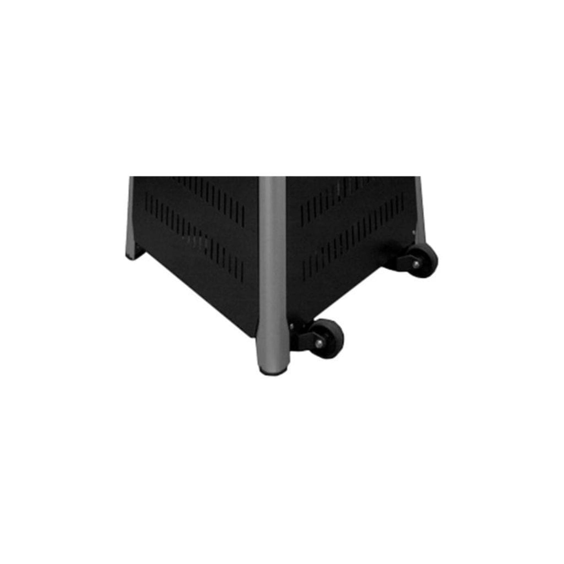AZ Patio 94" Matte Black Tall Commercial Triangle Non-Reflective Glass Tube Heater