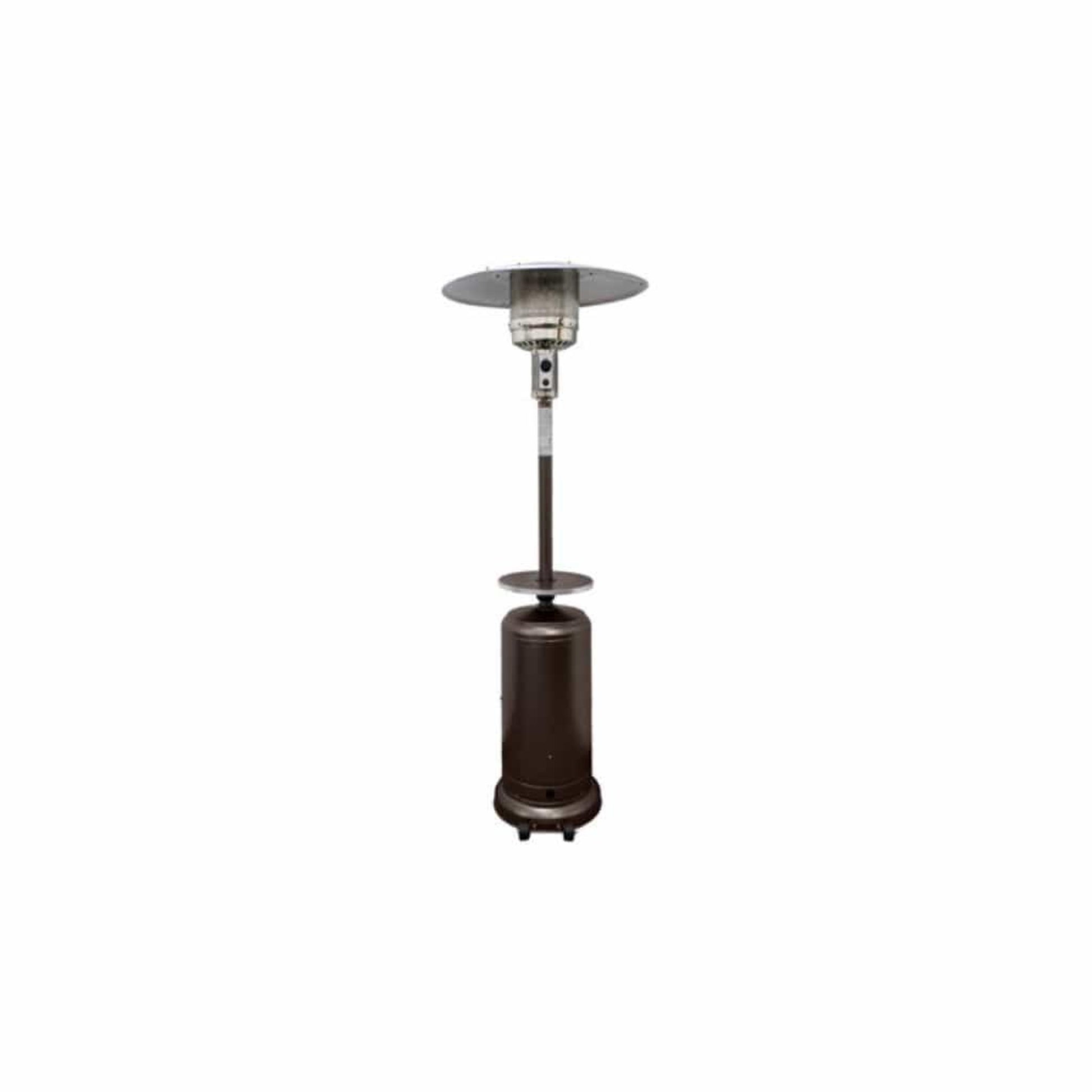 AZ Patio Black-Bronze-Silver-Stainless Steel Hiland Tall Heater Wheel Assembly