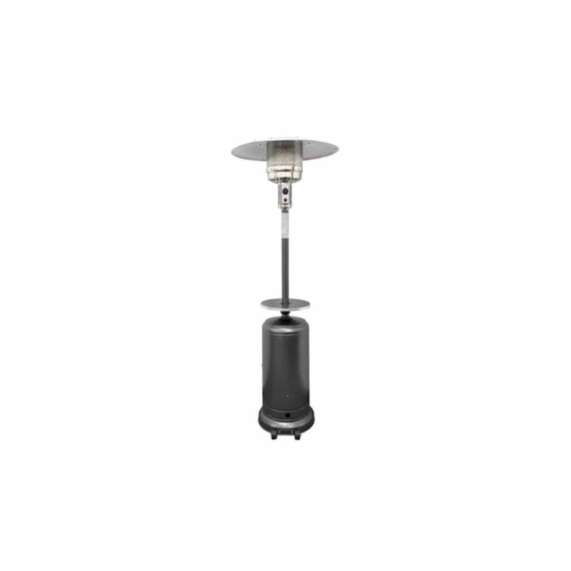 AZ Patio Black-Bronze-Silver-Stainless Steel Hiland Tall Heater Wheel Assembly